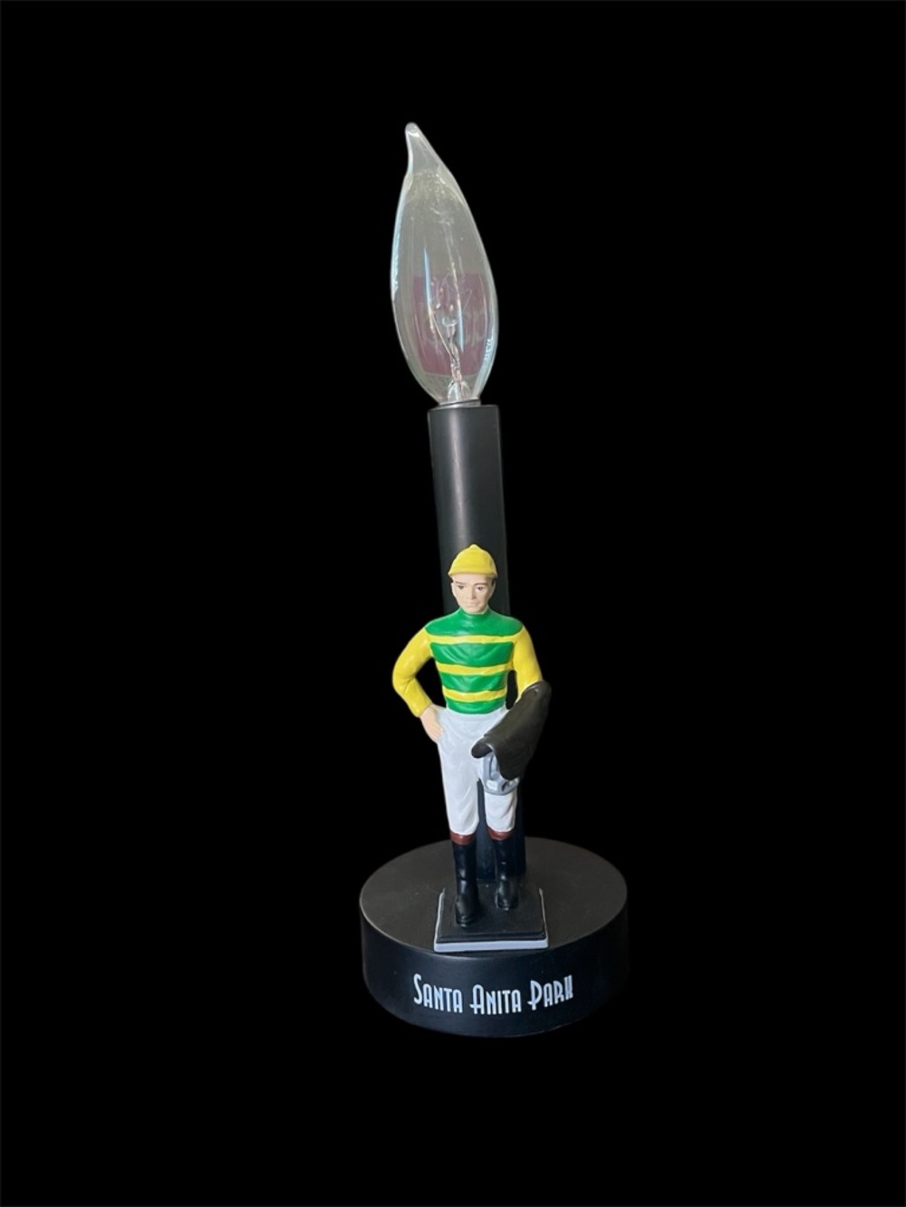 Santa Anita Park Jockey Accent Lantern - Green & Yellow